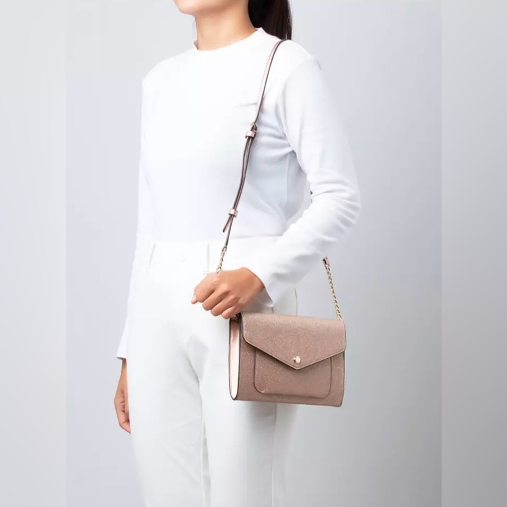 Kate Spade Glitt3er Tinsel Flap Crossbody - EUC